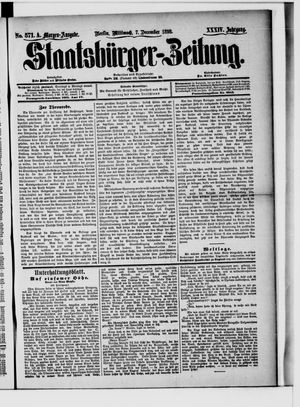 Staatsbürger-Zeitung vom 07.12.1898