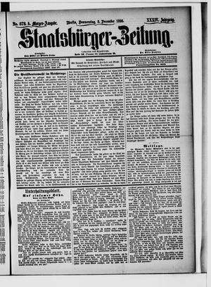 Staatsbürger-Zeitung vom 08.12.1898