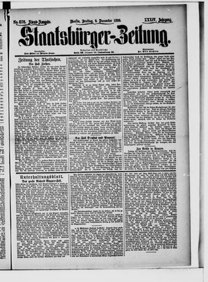 Staatsbürger-Zeitung vom 09.12.1898