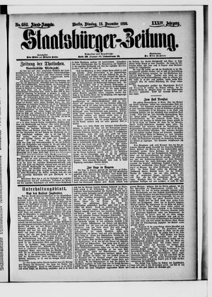 Staatsbürger-Zeitung vom 13.12.1898