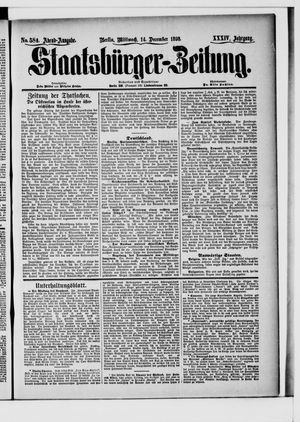 Staatsbürger-Zeitung vom 14.12.1898
