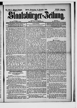 Staatsbürger-Zeitung vom 15.12.1898