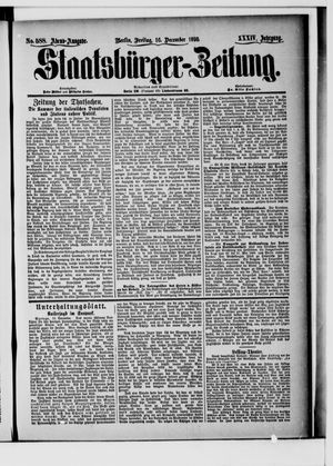 Staatsbürger-Zeitung vom 16.12.1898