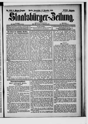 Staatsbürger-Zeitung vom 17.12.1898