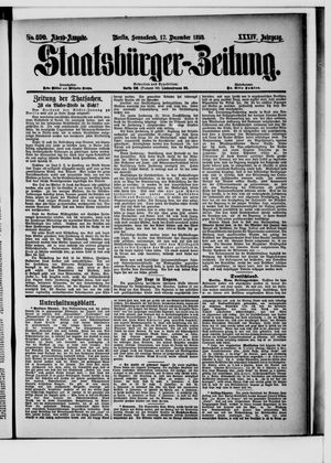 Staatsbürger-Zeitung vom 17.12.1898