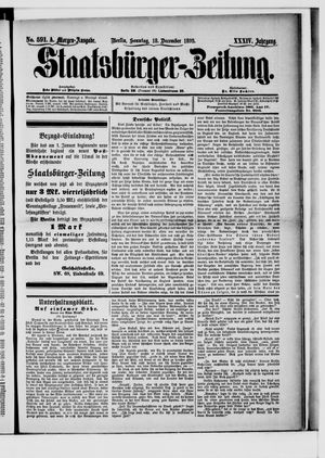 Staatsbürger-Zeitung on Dec 18, 1898