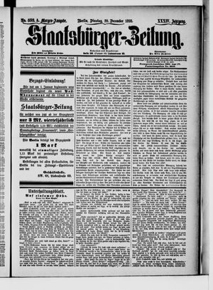 Staatsbürger-Zeitung vom 20.12.1898