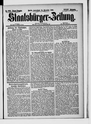 Staatsbürger-Zeitung vom 24.12.1898