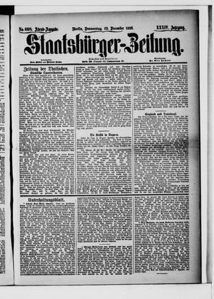 Staatsbürger-Zeitung on Dec 29, 1898