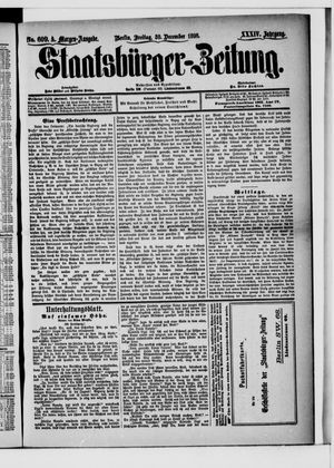 Staatsbürger-Zeitung vom 30.12.1898