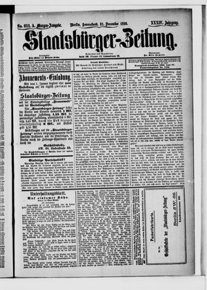 Staatsbürger-Zeitung vom 31.12.1898