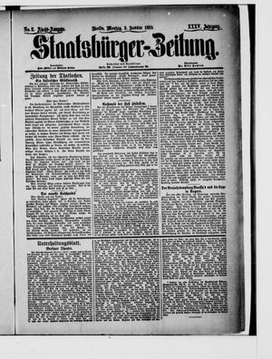 Staatsbürger-Zeitung vom 02.01.1899
