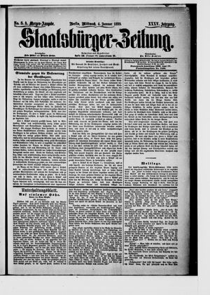 Staatsbürger-Zeitung on Jan 4, 1899