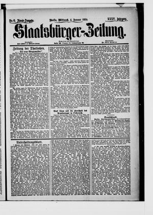 Staatsbürger-Zeitung vom 04.01.1899