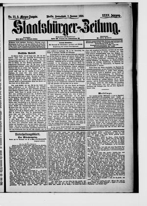 Staatsbürger-Zeitung vom 07.01.1899