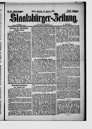 Staatsbürger-Zeitung vom 10.01.1899