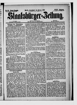 Staatsbürger-Zeitung vom 14.01.1899