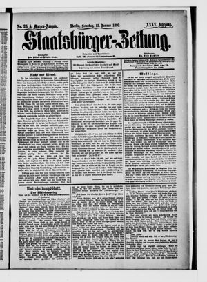 Staatsbürger-Zeitung on Jan 15, 1899