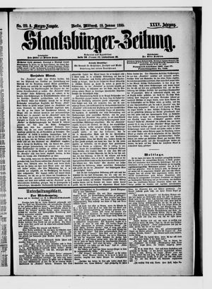 Staatsbürger-Zeitung vom 18.01.1899