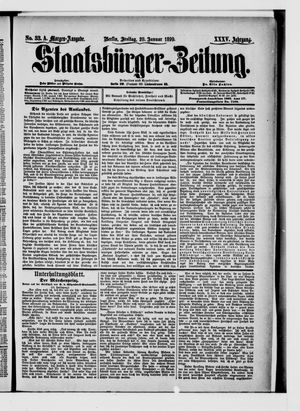 Staatsbürger-Zeitung on Jan 20, 1899