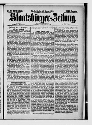 Staatsbürger-Zeitung on Jan 20, 1899