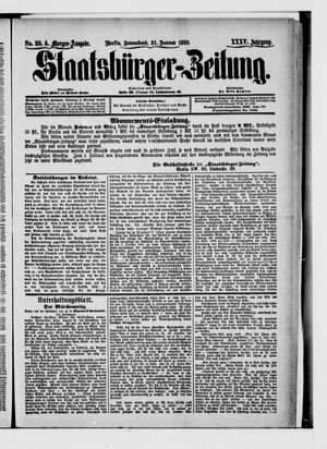 Staatsbürger-Zeitung vom 21.01.1899