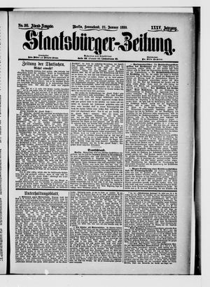 Staatsbürger-Zeitung vom 21.01.1899