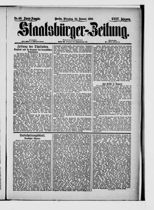 Staatsbürger-Zeitung on Jan 24, 1899