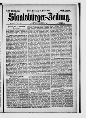Staatsbürger-Zeitung vom 26.01.1899