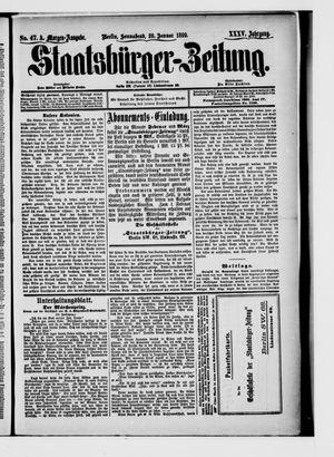 Staatsbürger-Zeitung on Jan 28, 1899