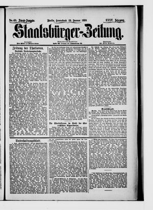 Staatsbürger-Zeitung vom 28.01.1899