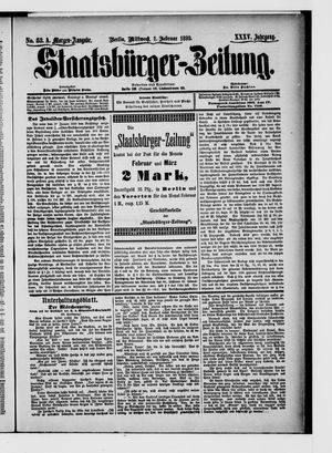 Staatsbürger-Zeitung on Feb 1, 1899