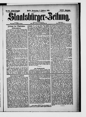 Staatsbürger-Zeitung on Feb 2, 1899