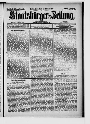 Staatsbürger-Zeitung on Feb 4, 1899