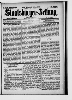 Staatsbürger-Zeitung vom 08.02.1899