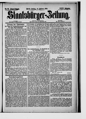 Staatsbürger-Zeitung vom 10.02.1899