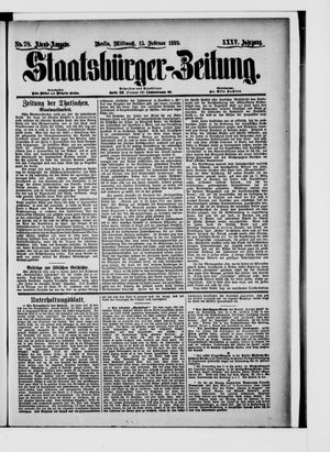 Staatsbürger-Zeitung vom 15.02.1899