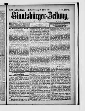 Staatsbürger-Zeitung vom 16.02.1899