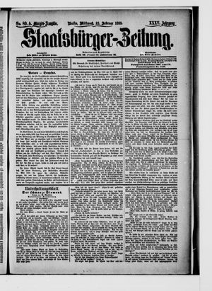Staatsbürger-Zeitung on Feb 22, 1899