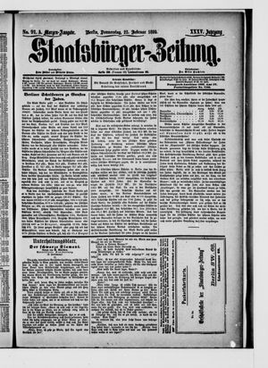 Staatsbürger-Zeitung vom 23.02.1899
