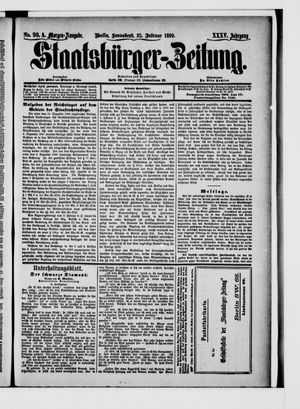 Staatsbürger-Zeitung on Feb 25, 1899