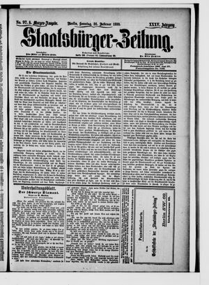 Staatsbürger-Zeitung vom 26.02.1899