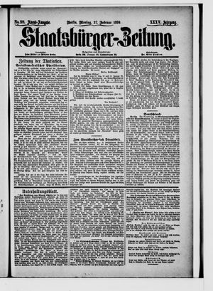 Staatsbürger-Zeitung vom 27.02.1899