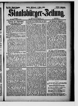 Staatsbürger-Zeitung vom 01.03.1899