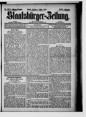 Staatsbürger-Zeitung vom 03.03.1899