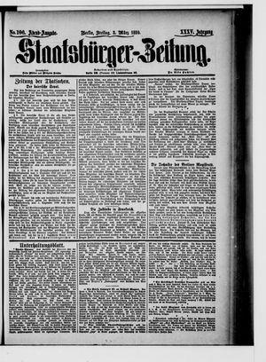Staatsbürger-Zeitung on Mar 3, 1899
