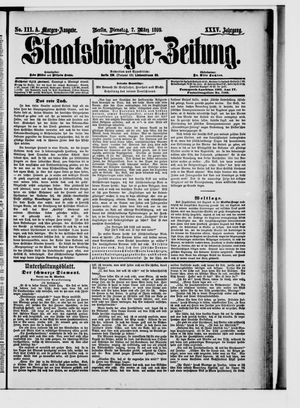 Staatsbürger-Zeitung vom 07.03.1899