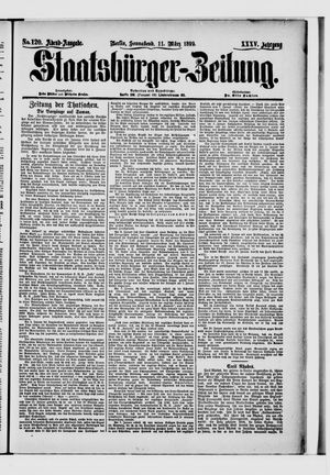Staatsbürger-Zeitung on Mar 11, 1899