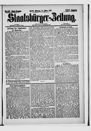 Staatsbürger-Zeitung vom 13.03.1899