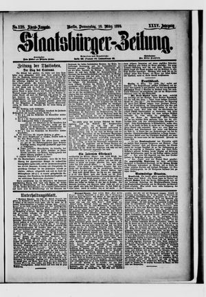 Staatsbürger-Zeitung vom 16.03.1899